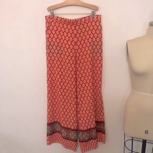 Love Tree Patterned Pants -Size L